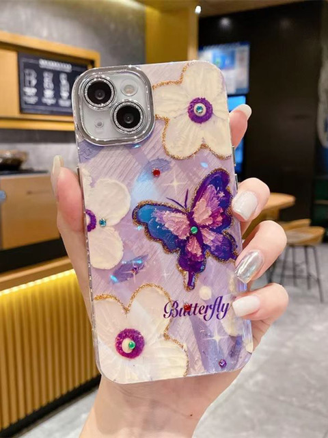 CASE CREATION Floral Printed iPhone 14 Back Case Mobile Accessories - Image 2