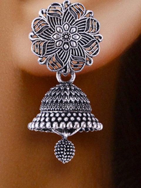 Sangria Silver-Plated Alloy Earrings - Image 5