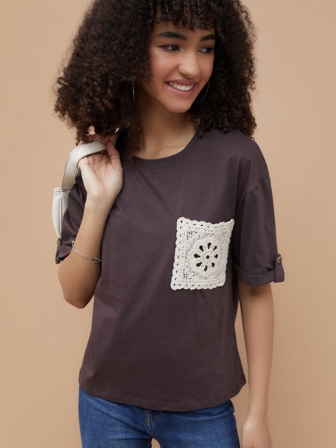 Fame Forever by Lifestyle Round Neck Short Sleeves Regular Fit Casual T-Shirt