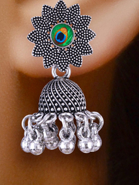 Sangria Silver-Plated Alloy Earrings - Image 7