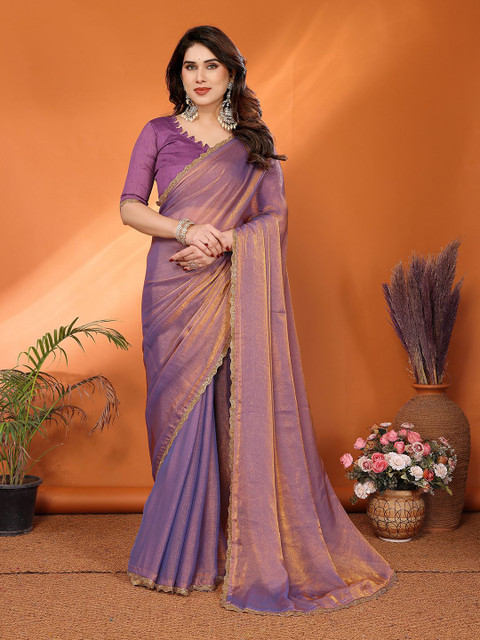 Moda Rapido Embellished Gotta Patti Tissue Saree