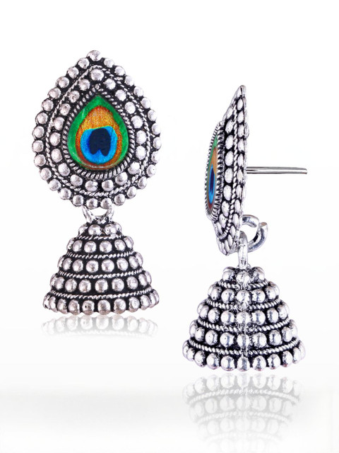 Sangria Silver-Plated Alloy Earrings - Image 3