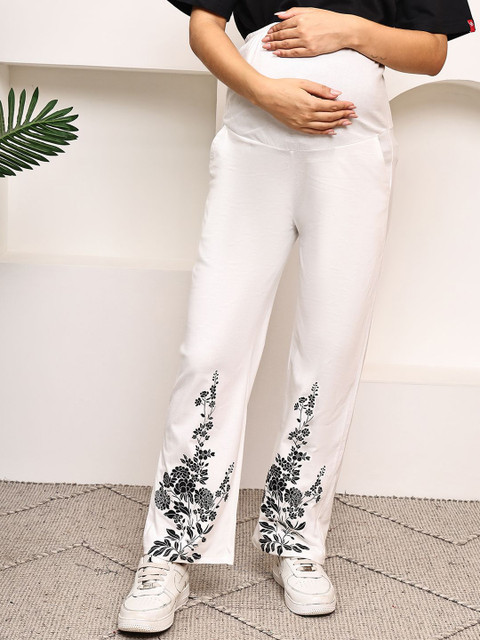 WELL KEPT Women Printed Maternity Track Pants