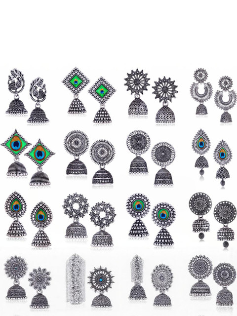 Sangria Silver-Plated Alloy Earrings