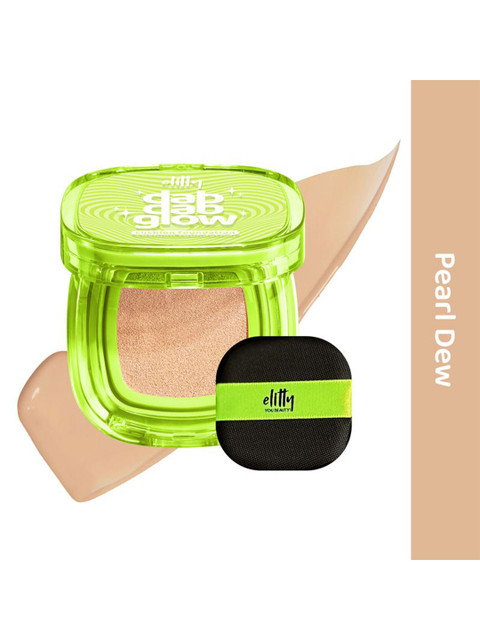 Elitty Dab Dab Glow Medium To High Coverage Cushion Foundation - 13 g - Pearl Dew