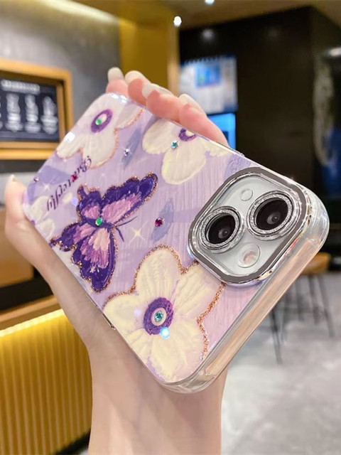 CASE CREATION Floral Printed iPhone 14 Back Case Mobile Accessories - Image 4