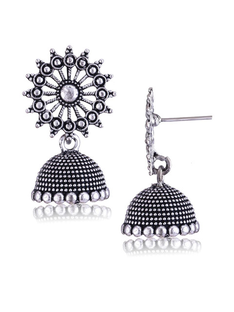 Sangria Silver-Plated Alloy Earrings - Image 7