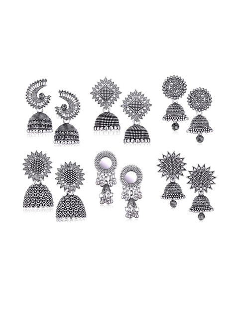 Sangria Silver-Plated Alloy Earrings