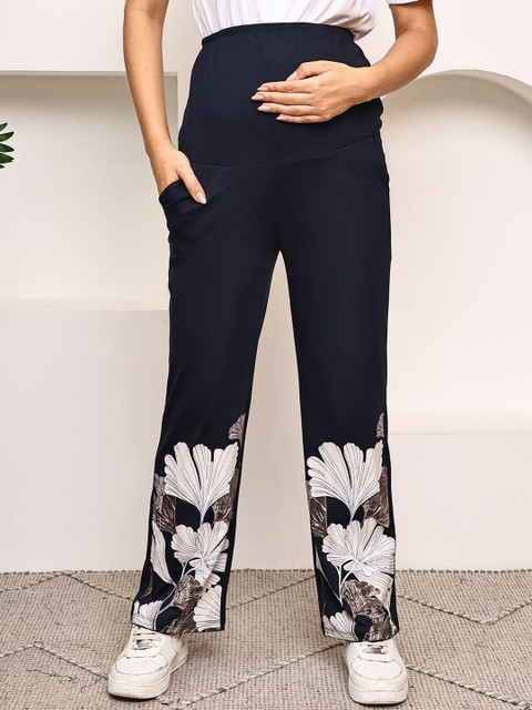 WELL KEPT Women Printed Maternity Track Pants