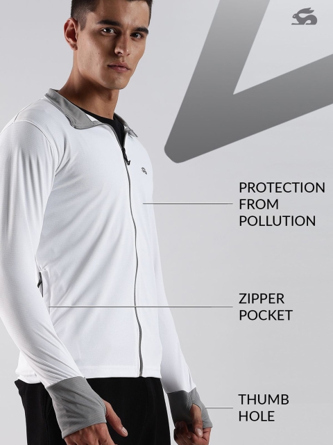 ADRO Mock Collar UV Sun Advanced Protection Running Lightweight Sporty Jacket - Image 5