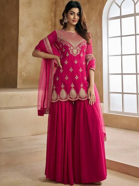 CaniBani Women Georgette Kurta Sets