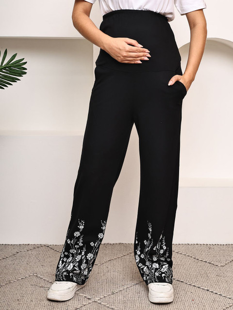 WELL KEPT Women Printed Maternity Track Pants