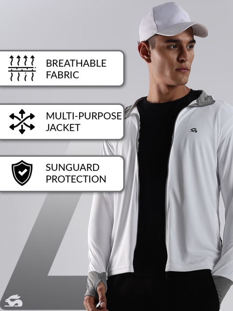 ADRO Mock Collar UV Sun Advanced Protection Running Lightweight Sporty Jacket - Image 6