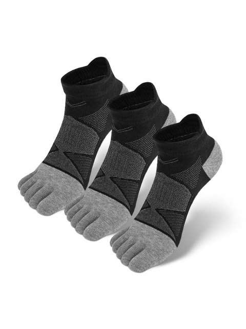 Gustave Women Pack Of 3 Printed Ankle Length Five Toe Anti Slip Yoga Socks