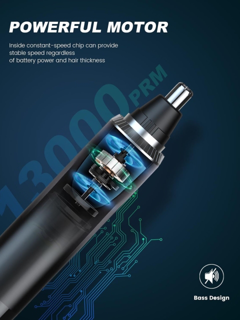 PAINLESS LED Light Digital Display Nose & Hair Trimmer - Image 6