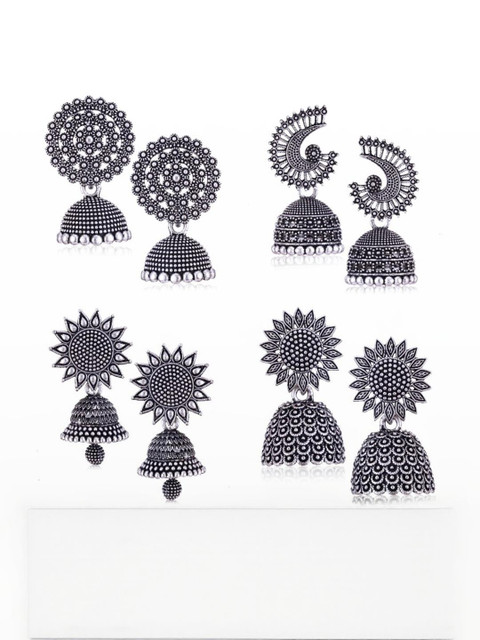 Sangria Silver-Plated Alloy Earrings