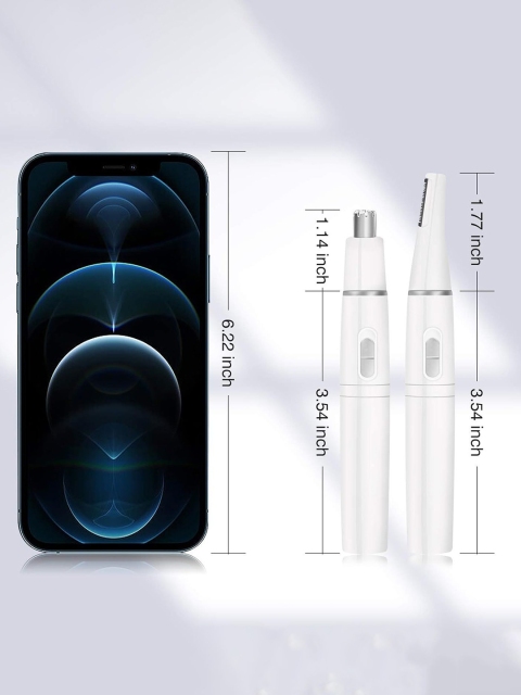 PAINLESS 2 In 1 Nose & Ear Hair Trimmer- White - Image 5