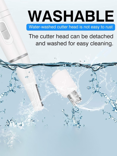 PAINLESS 2 In 1 Nose & Ear Hair Trimmer- White - Image 2