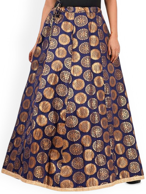 Niddleman Printed A-Line Maxi Skirt