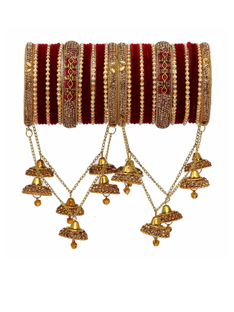 Amika Set Of 42 Gold-Plated Bangle
