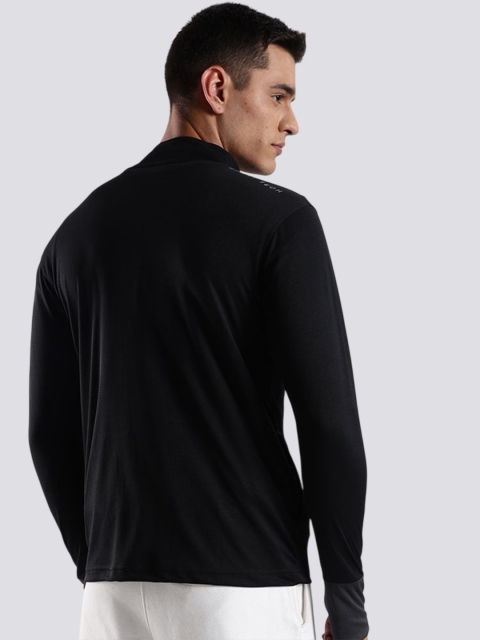 ADRO Men Mock Collar Solid Lightweight Casual Sporty Jacket - Image 3