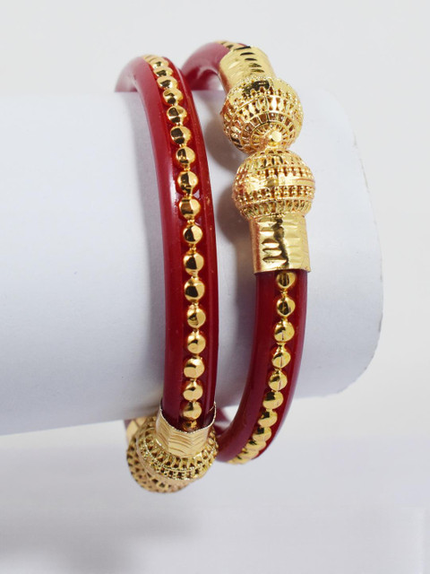 Sattik Brass Gold-plated Shakha Pola Bangle