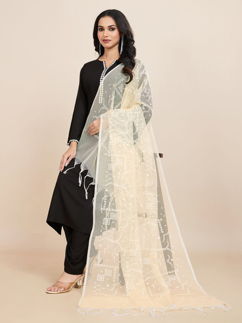 House of Pataudi Embroidered Dupatta
