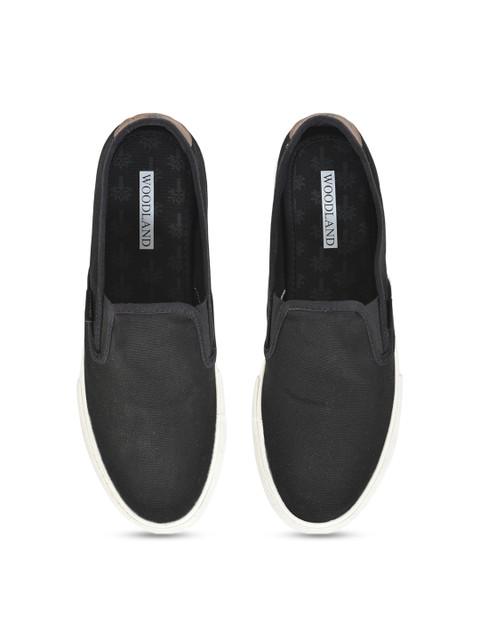 Woodland Men Textured Slip-On Sneakers - Image 5