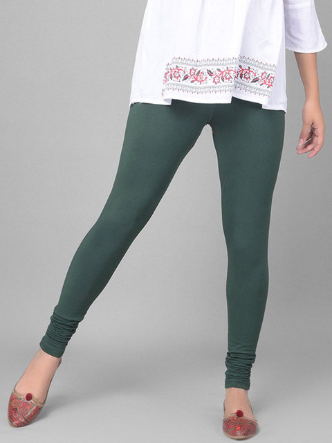 Comfort Lady Women Mid-Rise Churidar Length Leggings