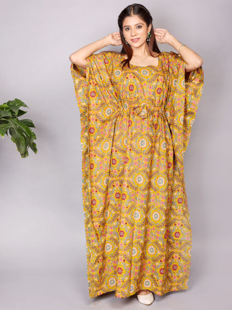 MOTHERHOOD BY SNEHAL Floral Print Cape Sleeve Maternity Kaftan Maxi Dress