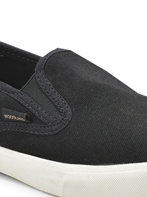 Woodland Men Textured Slip-On Sneakers - Image 7