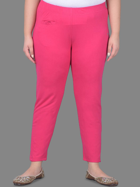 Comfort Lady Women Plus Size Mid Rise Ankle Length Leggings