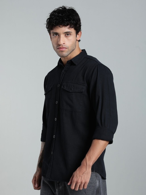 FOUL CHILD Spread Collar Cotton Casual Shirt - Image 4
