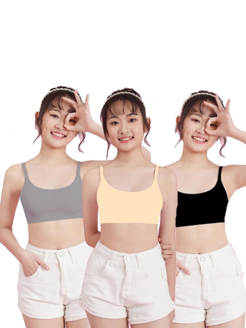 Girls Beginners Non Padded Teenager Full Coverage Cotton Bra