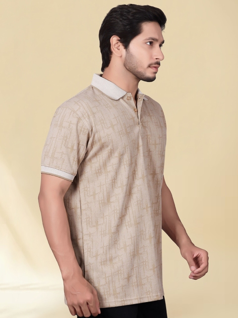 Divra Clothing Men Printed Polo Collar T-shirt - Image 3