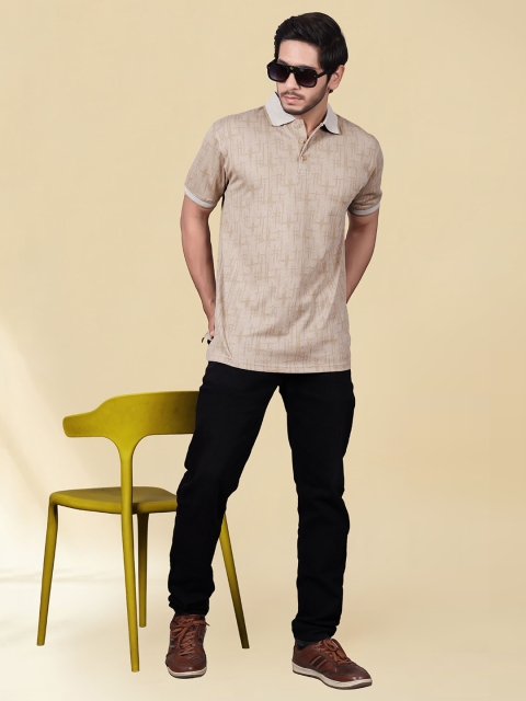 Divra Clothing Men Printed Polo Collar T-shirt - Image 5