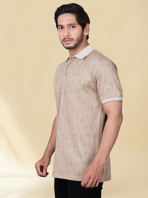 Divra Clothing Men Printed Polo Collar T-shirt - Image 4