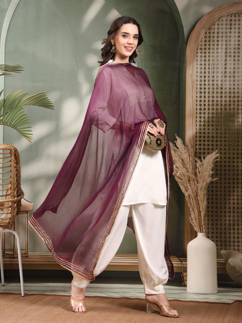 Clora Creation Gotta Patti Chiffon Dupatta - Image 3