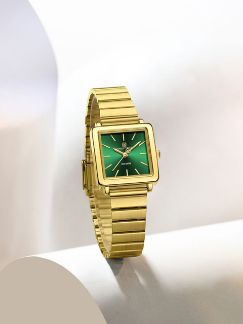 Naviforce Women Solid Square Foldover Regular Analogue Watch - NF5048
