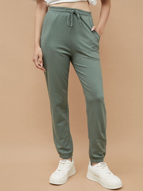 Fame Forever by Lifestyle Women Regular Fit Mid-Rise Cotton Joggers Trousers