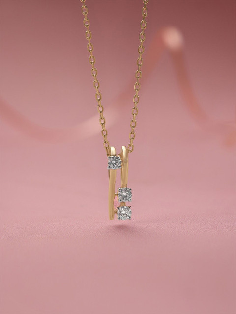 Mia by Tanishq 14KT Gold Chic Ladder Diamond Pendant