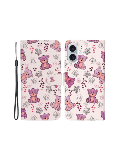 PEEPERLY Conversational Printed iPhone 16 Plus Flip Case Mobile Accessories