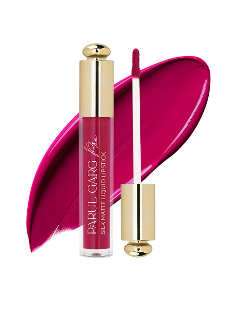 Parul Garg Smudge-Proof Matte Lipstick with Shea Butter & Vitamin E-JulietRose (Bright Pink)-3ml