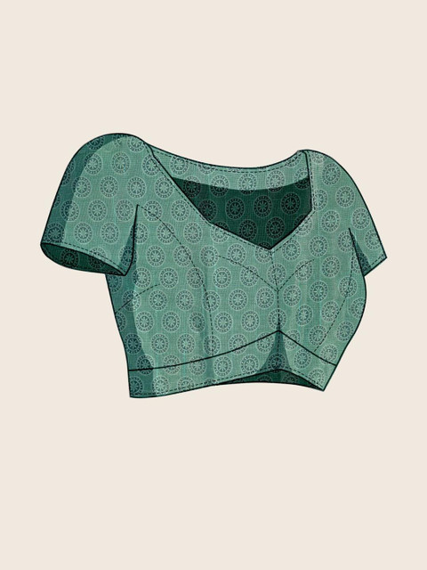 KALINI Floral Zari Tissue Handloom Saree - Image 3