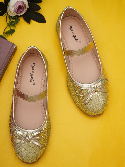 BOYZ N GALZ Girls Embellished Mary Janes Flats
