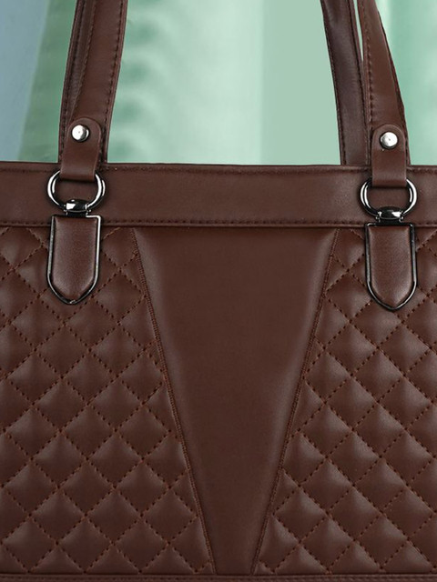Lancer Textured Shoulder Bag with Quilted - Image 3
