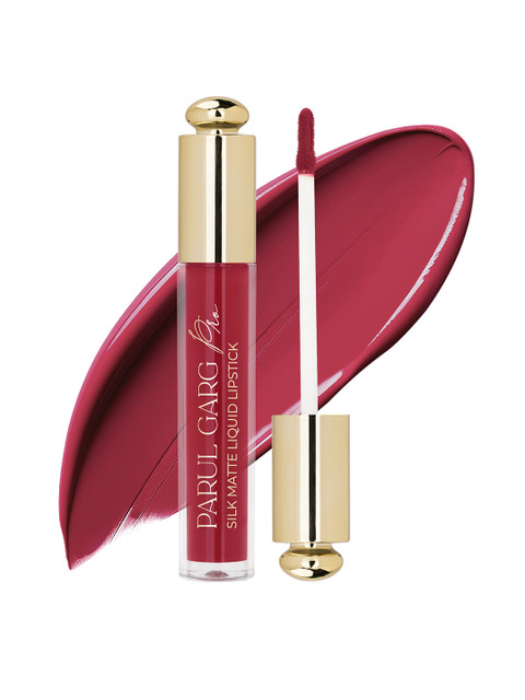 Parul Garg Smudge-Proof Matte Lipstick with Shea Butter & Vitamin E-Orchid (Wine Berry)-3ml
