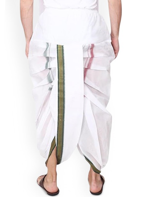 RAMESHWARAM FABRICS Men Pure Cotton Ready To Wear Dhotis - Image 2