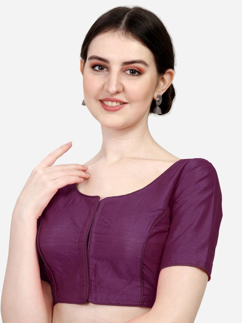 HERE&NOW Round Neck Readymade Saree Blouse