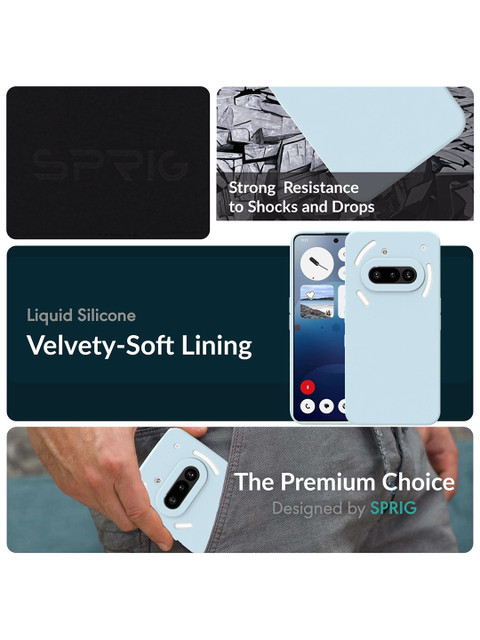 SPRIG Nothing Phone 3A Liquid Silicone Back Cover - Image 4